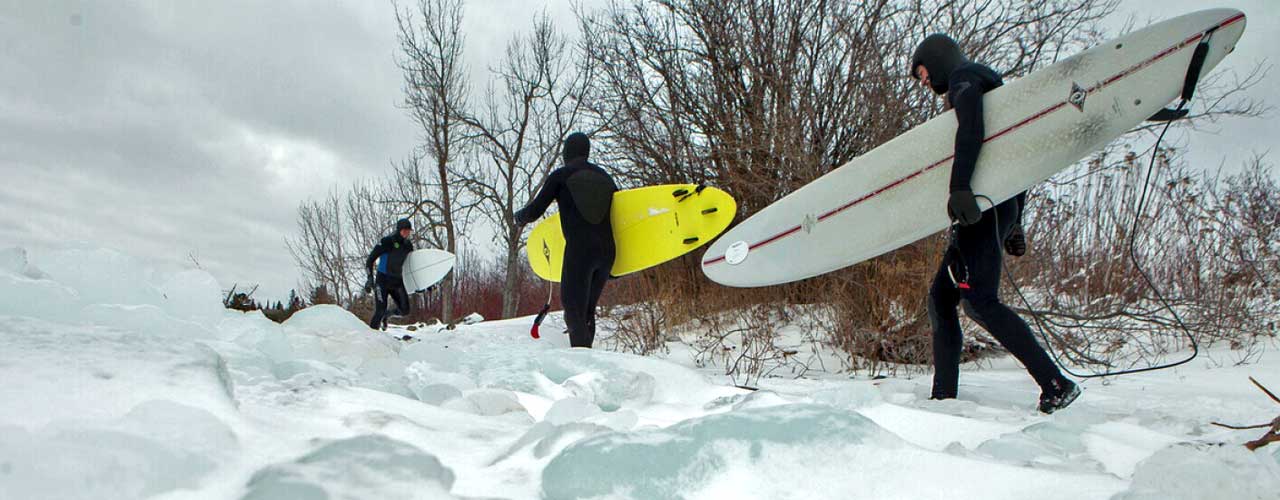 10 ورزش عجیب زمستانی (Snow Surfing)